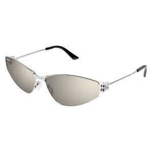 New Authentic  BALENCIAGA Everyday Silver Square BB0335S 006 Sunglasses Women